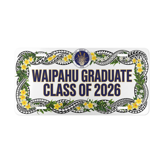 Waipahu Graduate Class of 2026 License Plate