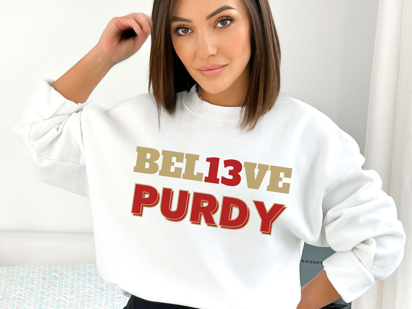 "Bel13ve Purdy" Unisex Sweatshirt