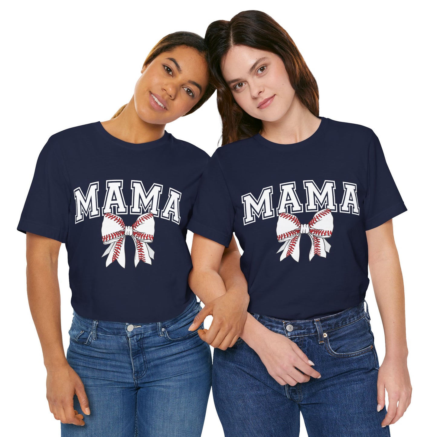 "Mama with Baseball Bow" Unisex Shirt