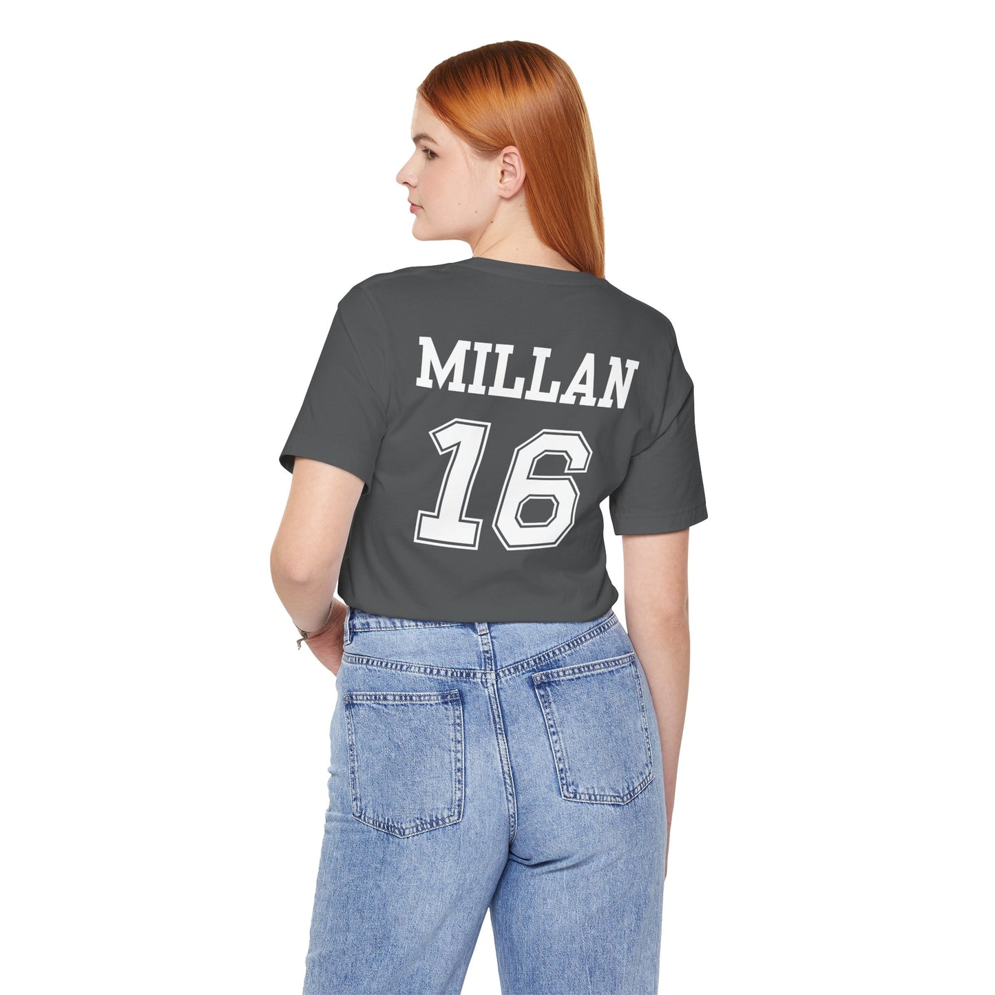 Personalized for Caleb "Trojans" (Team/Logo + First/Last Name + Number on back)