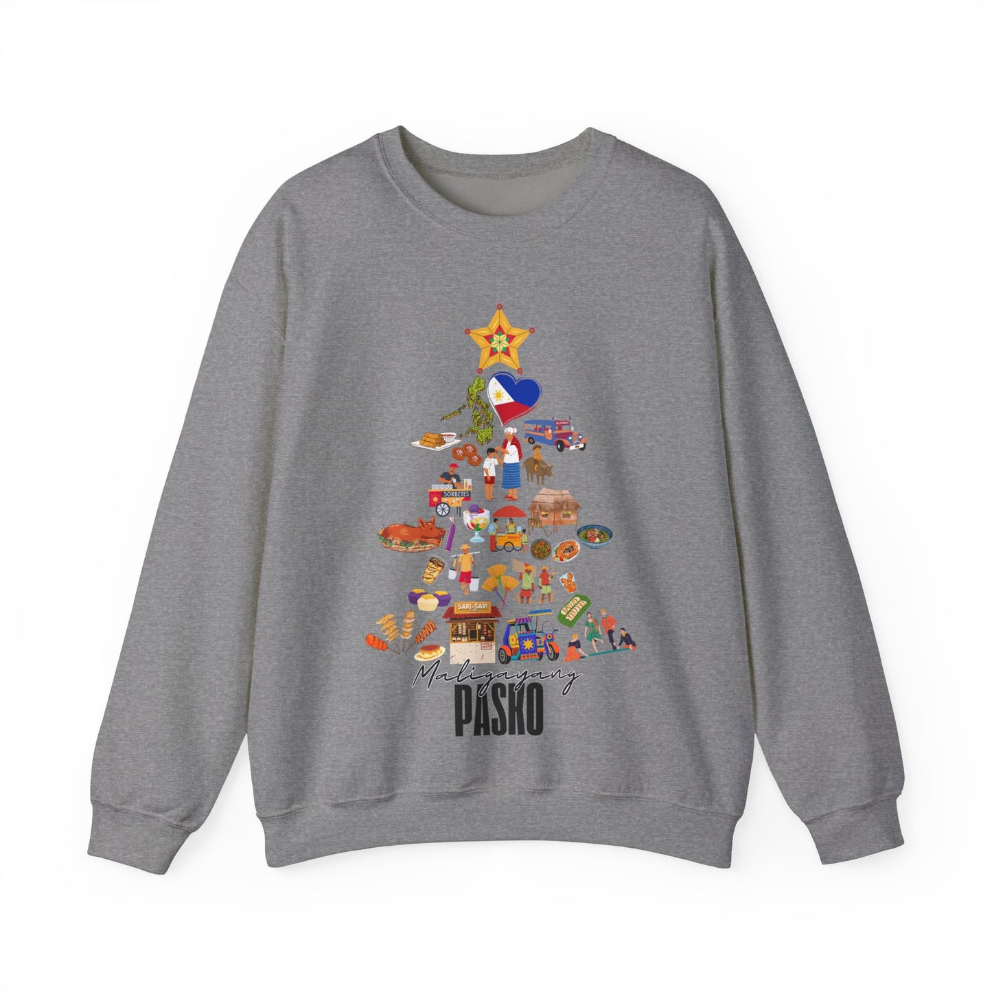 "Maligayang Pasko" Philippines Symbols Sweatshirt