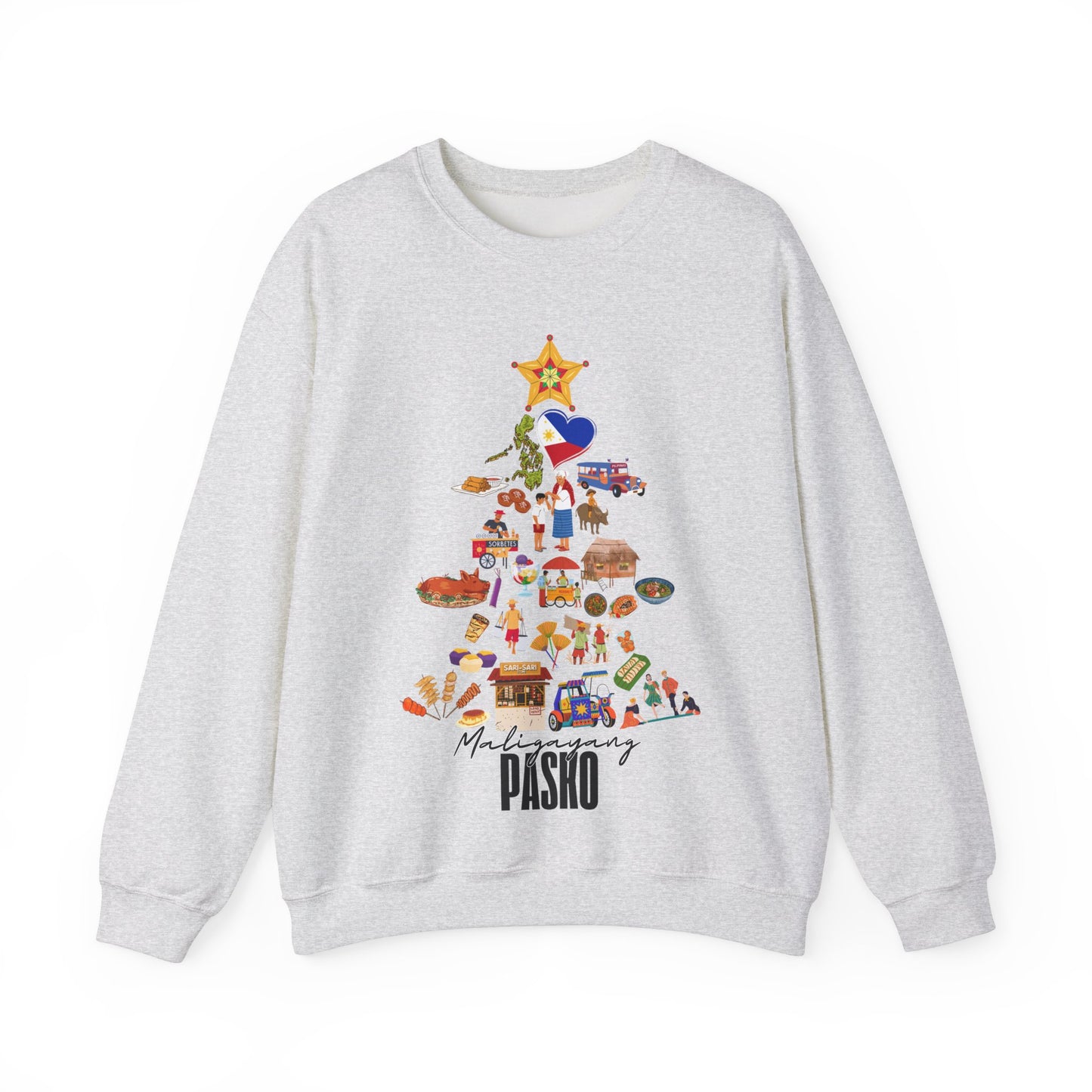 "Maligayang Pasko" Philippines Symbols Sweatshirt