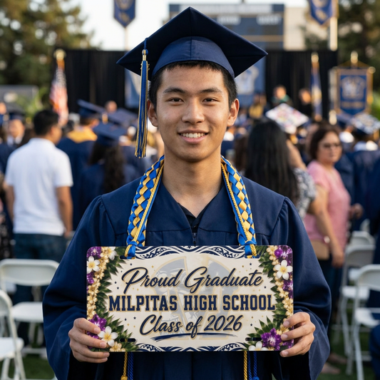 Proud Graduate Milpitas High School Class of 2026 #2 License Plate