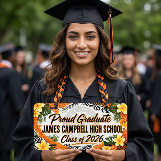 Proud Graduate James Campbell High School Class of 2026 License Plate