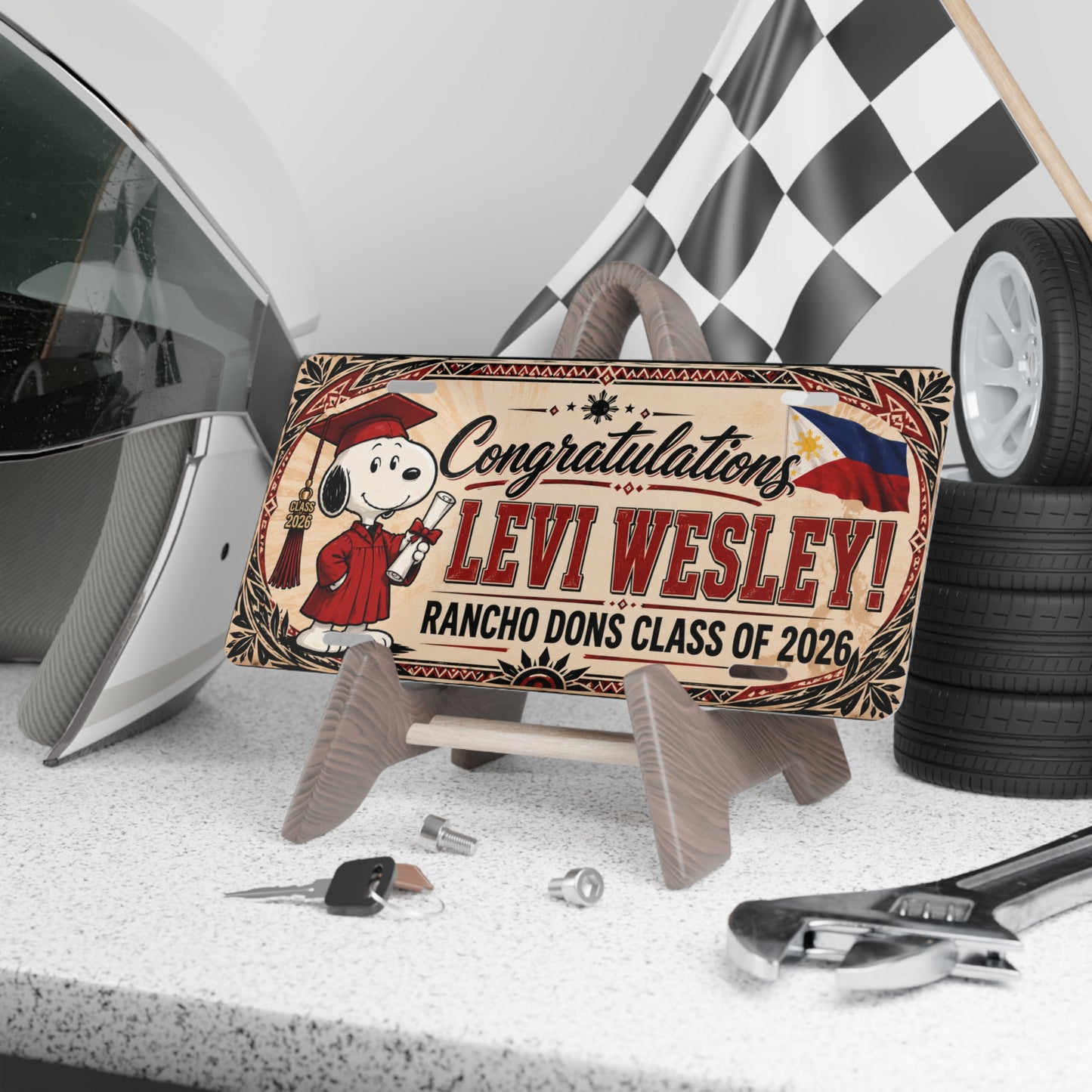 Customized License Plate for Levi 3