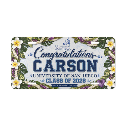 Customized License Plate for Carson 2