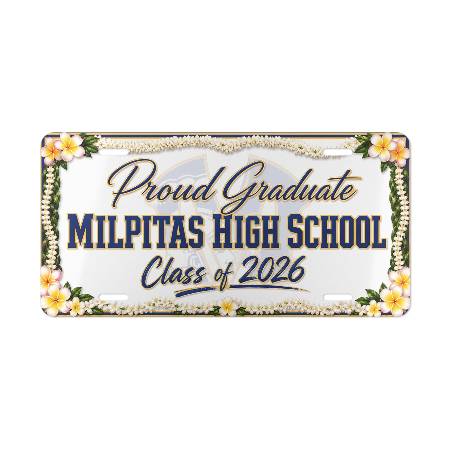 Proud Graduate Milpitas High School Class of 2026 License Plate
