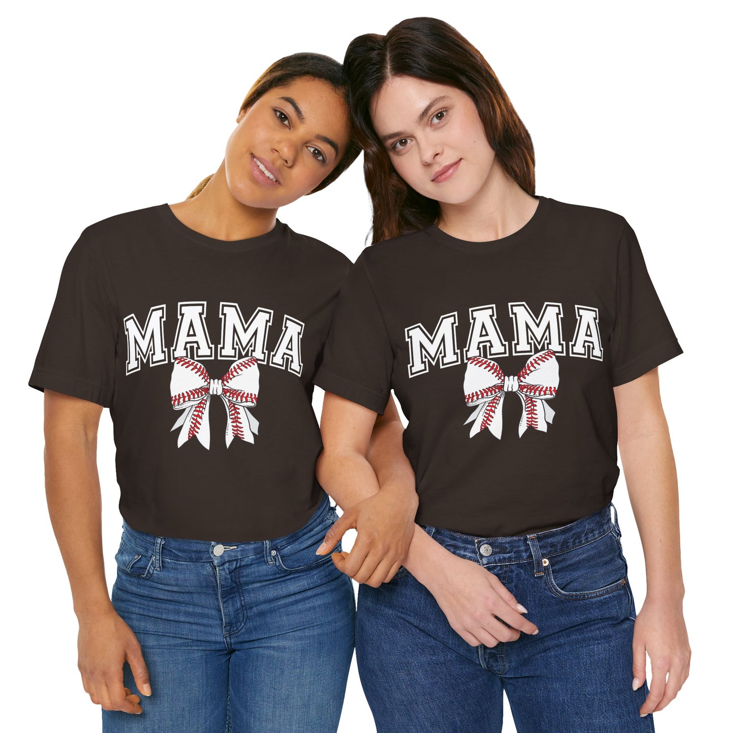 "Mama with Baseball Bow" Unisex Shirt