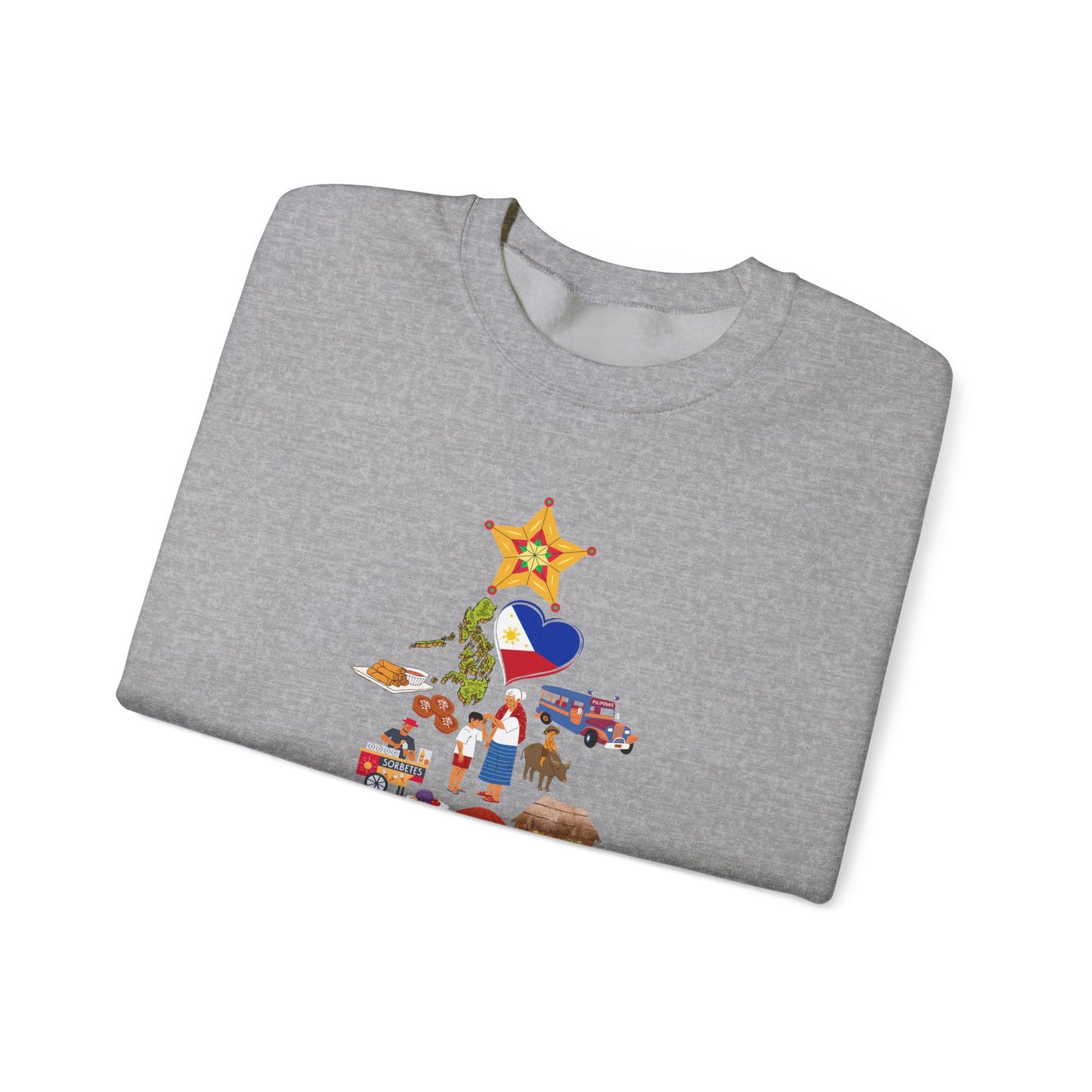 "Maligayang Pasko" Philippines Symbols Sweatshirt