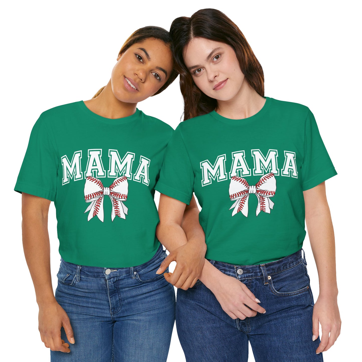 "Mama with Baseball Bow" Unisex Shirt