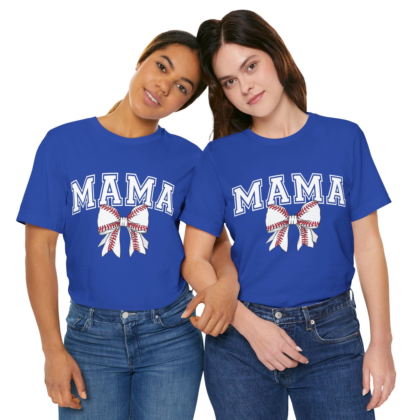 "Mama with Baseball Bow" Unisex Shirt