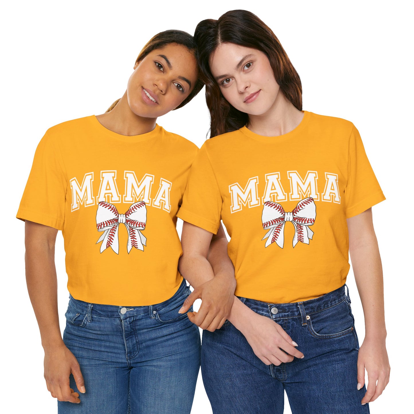 "Mama with Baseball Bow" Unisex Shirt