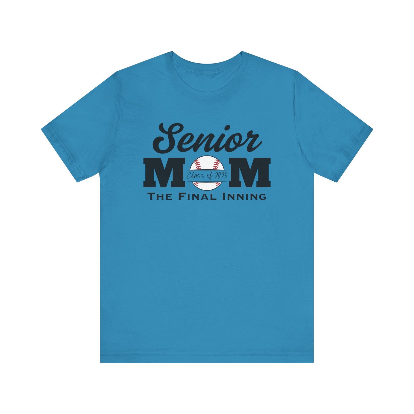"Senior Baseball Mom The Final Inning (all black)" Unisex Shirt