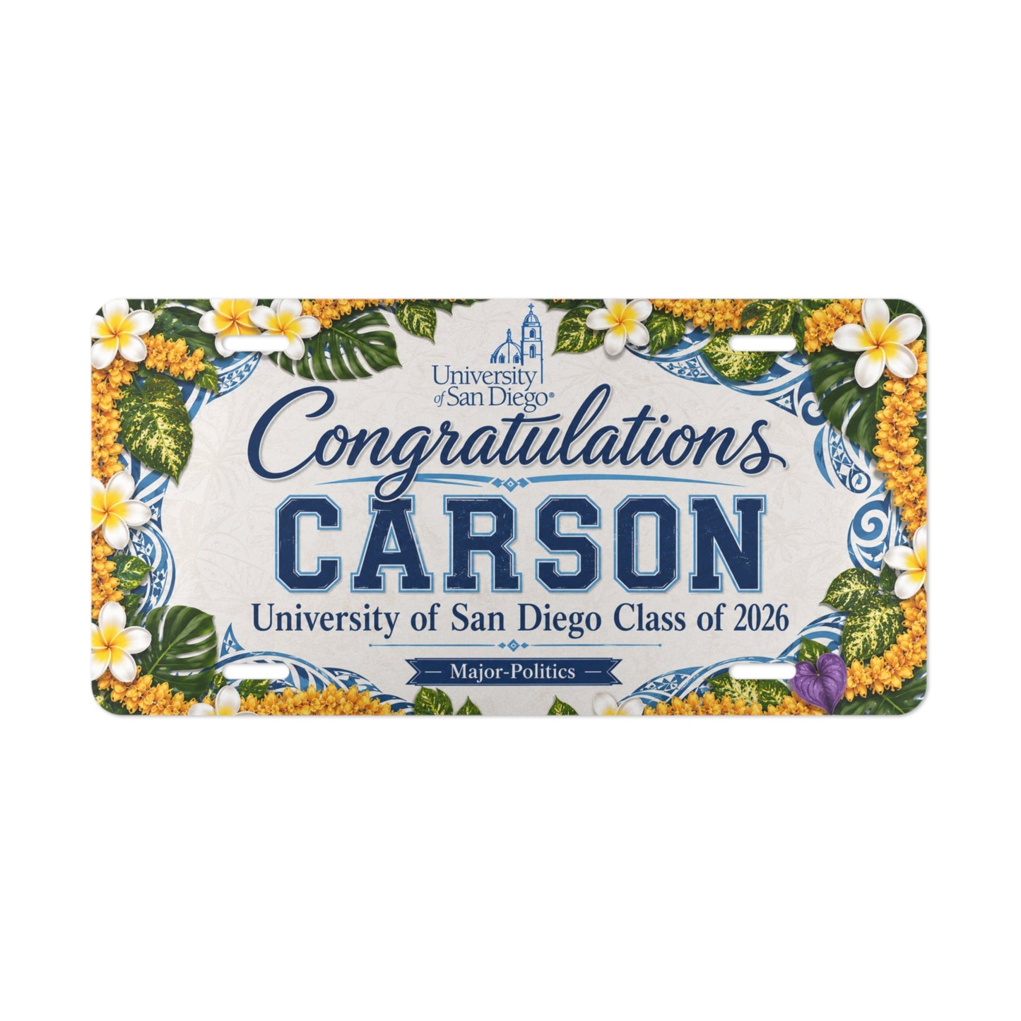 Customized License Plate for Carson