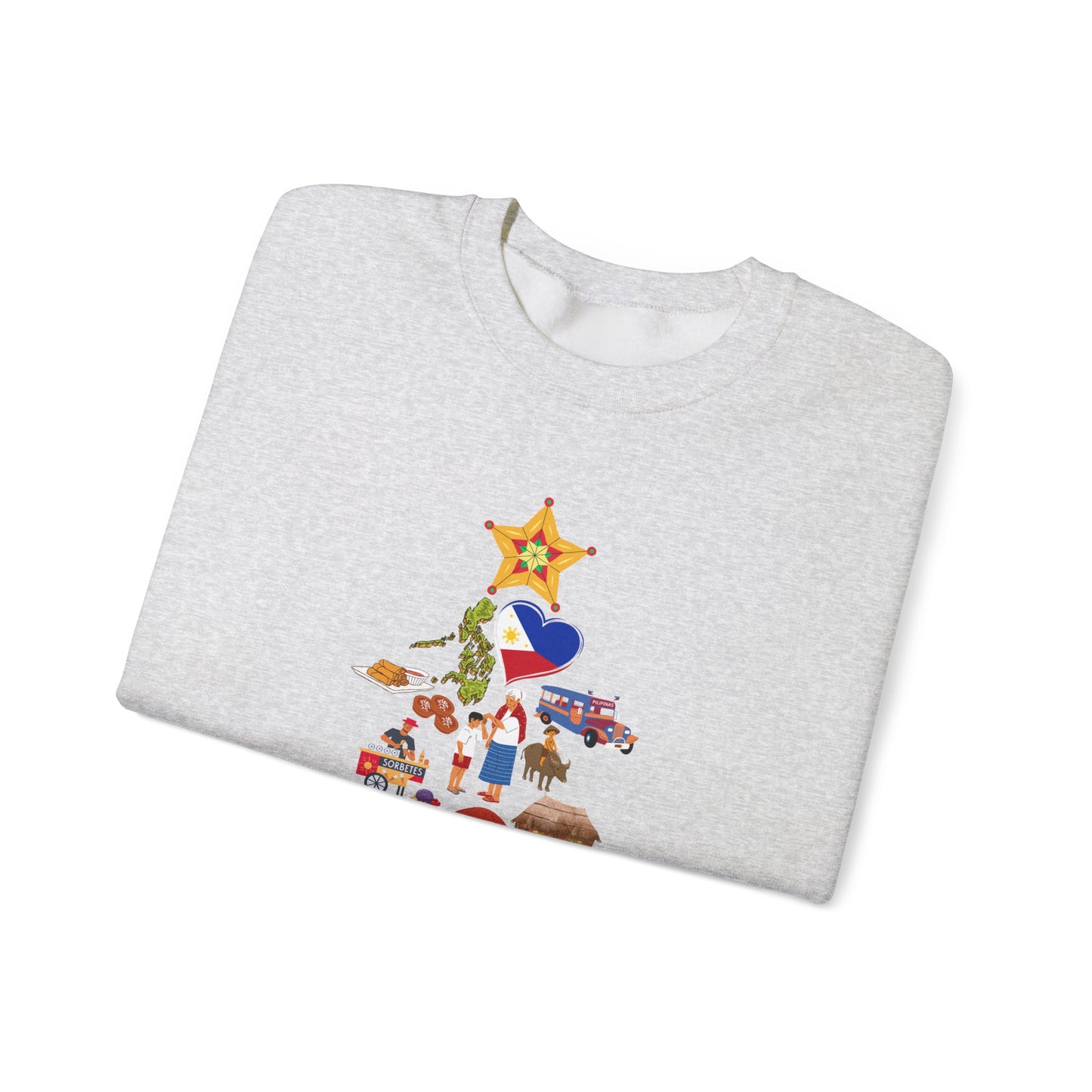 "Maligayang Pasko" Philippines Symbols Sweatshirt