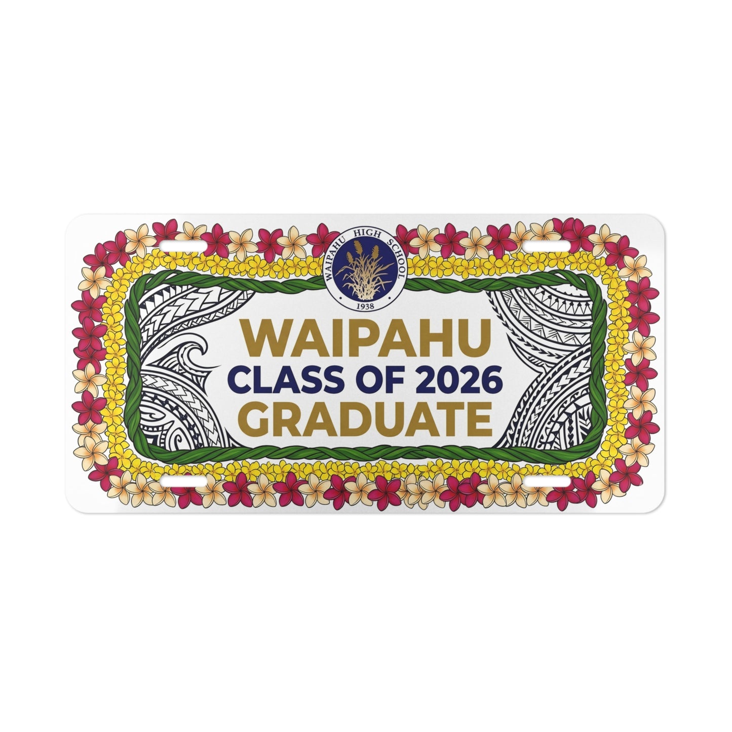Waipahu Class of 2026 Graduate License Plate #2