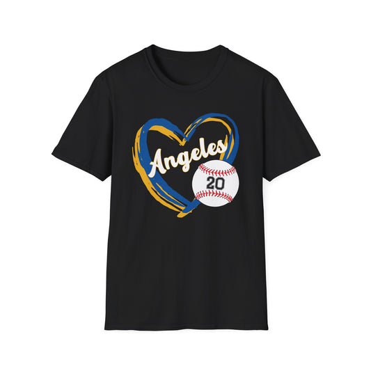 Personalized for Angeles (Heart + Name + Number) Shirt