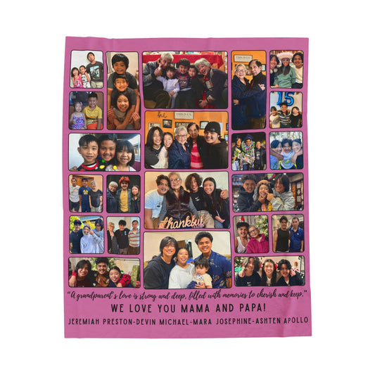 Personalized Collage Blanket for Mama T (60" x80")