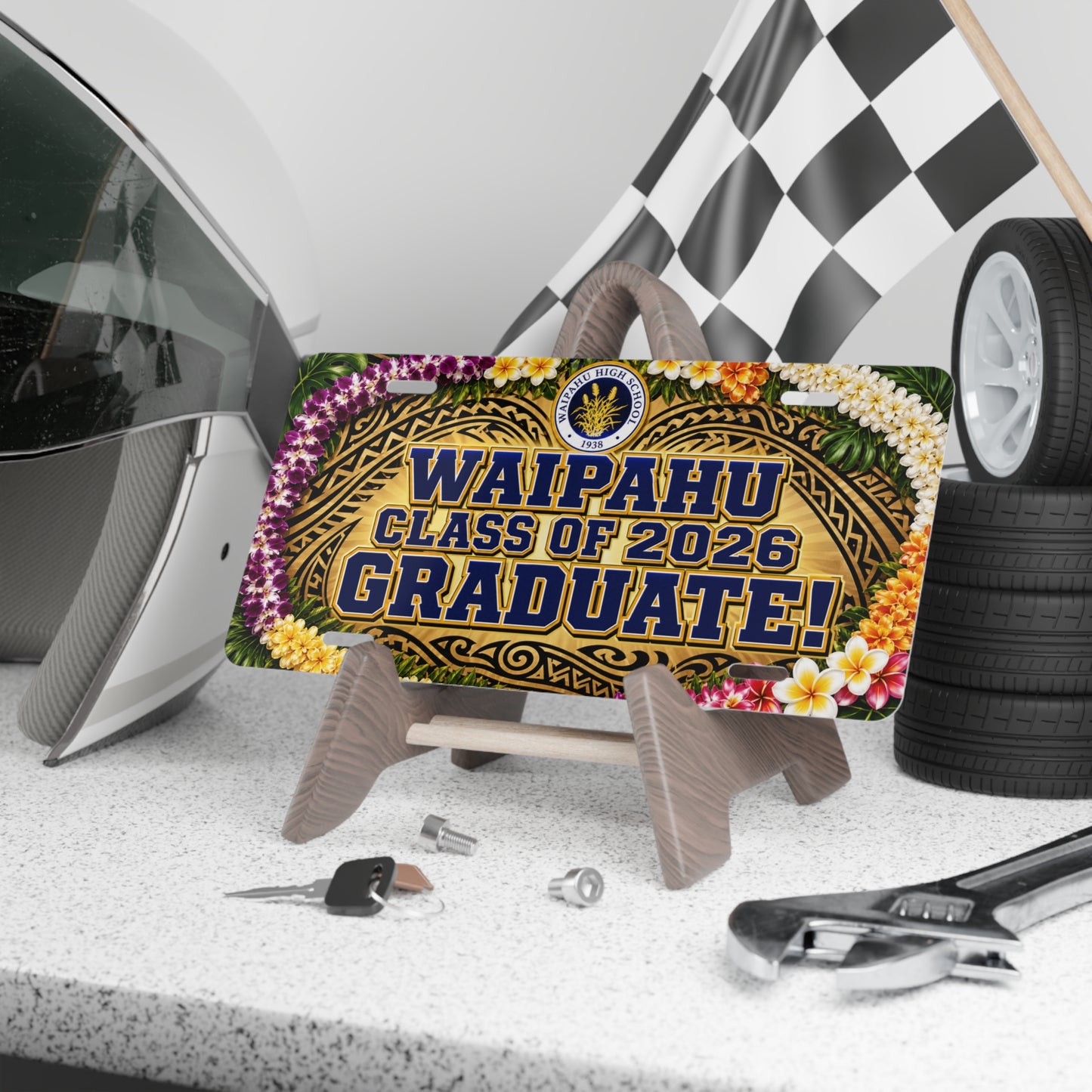 Waipahu Class of 2026 Graduate License Plate