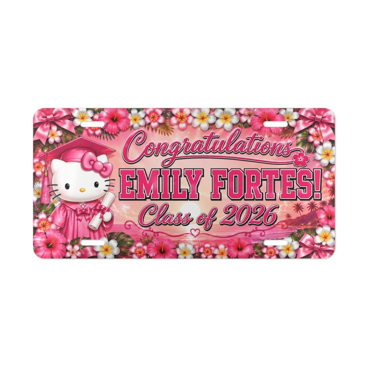 Customized License Plate for Emily 2